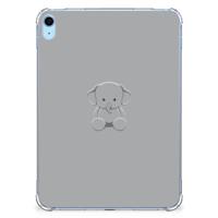 iPad (2022) 10.9 Tablet Back Cover Grijs Baby Olifant