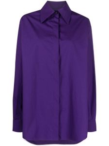 QUIRA chemise en coton à ourlet asymétrique - Violet