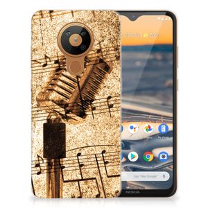 Nokia 5.3 Siliconen Hoesje met foto Bladmuziek