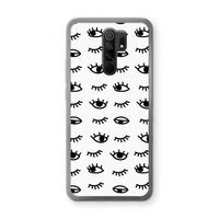 Eye pattern #2: Xiaomi Redmi 9 Transparant Hoesje