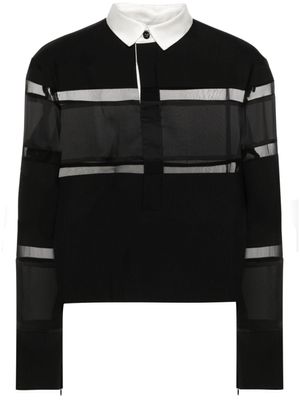 sacai Poloshirt - Zwart