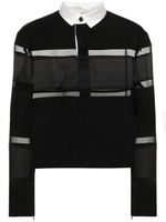 sacai Poloshirt - Zwart - thumbnail