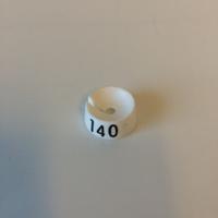 MB wit/zwart 140 voor op kledinghanger