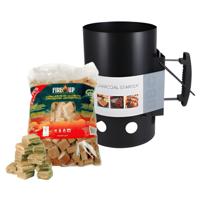 BBQ set - aanmaakblokjes 192x - houtskoolstarter - bbq starten