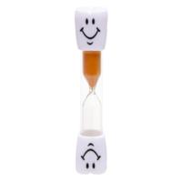 Zandloper/badkamer douche/spelletjes timer geel Smile Emoticon 3 minuten