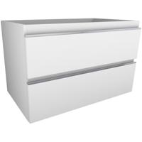 Xellanz Tigris Onderkast 80x46cm - Glanzend Wit met 2 Laden