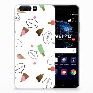 Huawei P10 Siliconen Case IJsjes