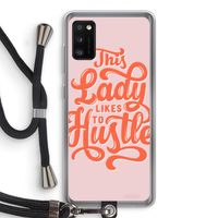 Hustle Lady: Samsung Galaxy A41 Transparant Hoesje met koord