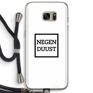 Negenduust vierkant: Samsung Galaxy S7 Edge Transparant Hoesje met koord