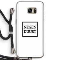 Negenduust vierkant: Samsung Galaxy S7 Edge Transparant Hoesje met koord