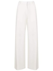 Gloria Coelho pantalon ample à taille-haute - Blanc