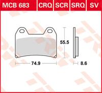 TRW Remblokken, en remschoenen voor de moto, MCB683SCR Sinter carbon