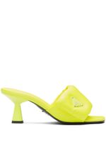 Prada mules Soft 65 mm en cuir Nappa - Jaune