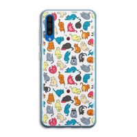 Kleurrijke katten: Samsung Galaxy A50 Transparant Hoesje