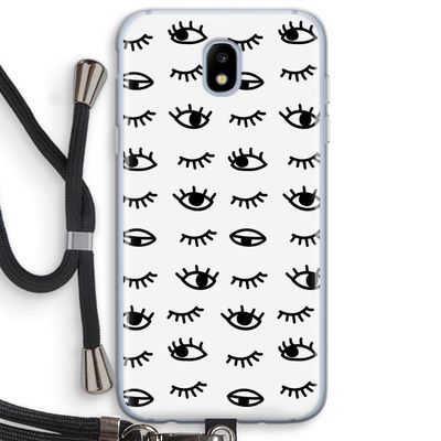 Eye pattern #2: Samsung Galaxy J5 (2017) Transparant Hoesje met koord