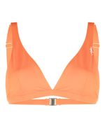 Sporty & Rich haut de bikini triangles à logo imprimé - Orange - thumbnail