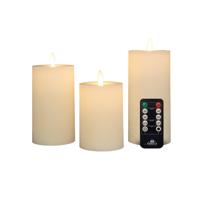 Stompkaars-USB wax d7,5 cm wit set van 3 - Annas collection Stompkaars-USB wax d7,5 cm wit set van 3 - Annas collection