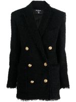 Balmain blazer oversize à boutonnière croisée - Noir - thumbnail