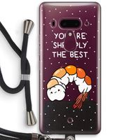 You're Shrimply The Best: HTC U12+ Transparant Hoesje met koord