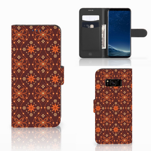 Samsung Galaxy S8 Telefoon Hoesje Batik Brown