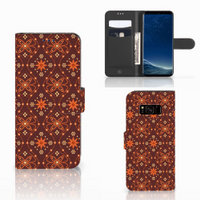 Samsung Galaxy S8 Telefoon Hoesje Batik Brown