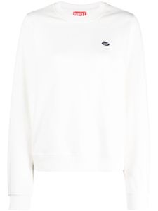 Diesel sweat en coton à logo brodé - Blanc