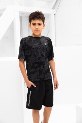 Under Armour Tech 2.0 Zomerset Kids Zwart/Donkergrijs - Maat 128 - Kleur: DonkergrijsZwart | Soccerfanshop Under Armour Tech 2.0 Zomerset Kids Zwart/Donkergrijs - Maat 128 - Kleur: DonkergrijsZwart | Soccerfanshop