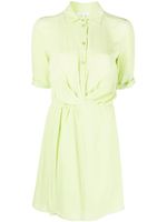 Patrizia Pepe robe-chemise à boutonnière - Vert