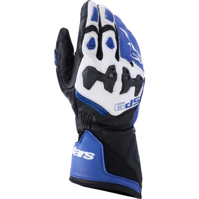 ALPINESTARS SP-9, Race motorhandschoenen, Helder Blauw-Marineblauw-Wit