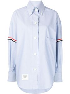 Thom Browne chemise oversize à liserés en ruban gros-grain - Bleu