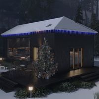 VidaXL Kerstverlichting ijspegel met 40 LED&apos;s acryl blauw - thumbnail