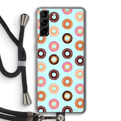 Donuts: Samsung Galaxy S21 Plus Transparant Hoesje met koord