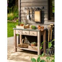 Tuinwerktafel Met Zinken Blad