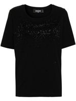 DSQUARED2 t-shirt à logo strassé - Noir - thumbnail