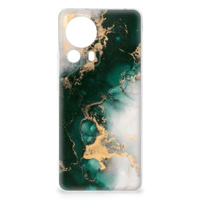 TPU Siliconen Hoesje voor Xiaomi 13 Lite Marmer Groen