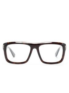 Gucci Eyewear lunettes de vue GG1462O à effet écailles de tortue - Marron