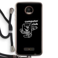 Floppyhead: Motorola Moto Z Force Transparant Hoesje met koord