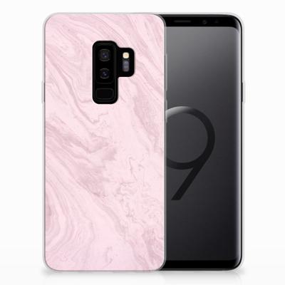 Samsung Galaxy S9 Plus | TPU | Siliconen hoesje | Marble Pink - Origineel Cadeau Vriendin