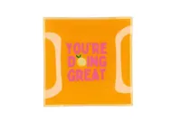 PLATE SQUARE YOU'RE DOING GREAT 18X18X2CM