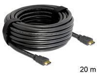 DeLOCK 20m, HDMI - HDMI HDMI kabel HDMI Type A (Standaard) Zwart - thumbnail