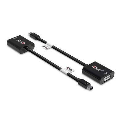CLUB3D MiniDisplayPort™ to VGA Black Active Adapter M/F