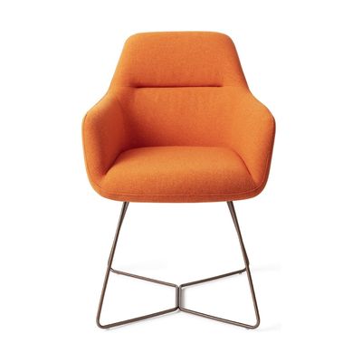 Jesper Home Kinko eetkamerstoel Tangerine beehive rose