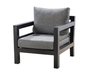 Midori lounge chair alu black/panther black - Yoi