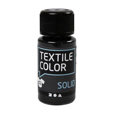 Creativ Company Dekkende textielverf - zwart, 50ml