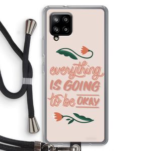 Optimistic flower girl: Samsung Galaxy A42 5G Transparant Hoesje met koord