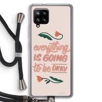 Optimistic flower girl: Samsung Galaxy A42 5G Transparant Hoesje met koord