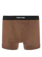 TOM FORD boxers en coton à bande logo - Marron