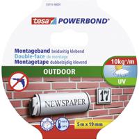 tesa OUTDOOR 55751-00001-03 Montagetape tesa Powerbond Zwart (l x b) 5 m x 19 mm 1 stuk(s) - thumbnail