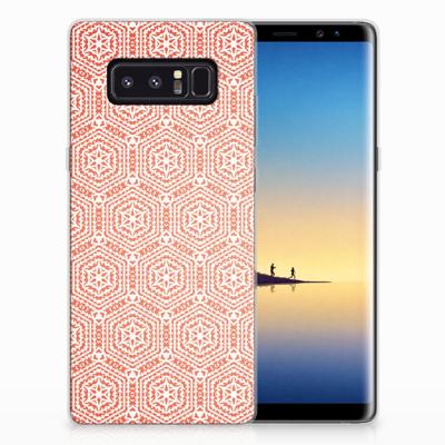 Samsung Galaxy Note 8 | TPU bumper | Pattern Orange