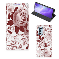 Bookcase OPPO Find X3 Lite Watercolor Flowers